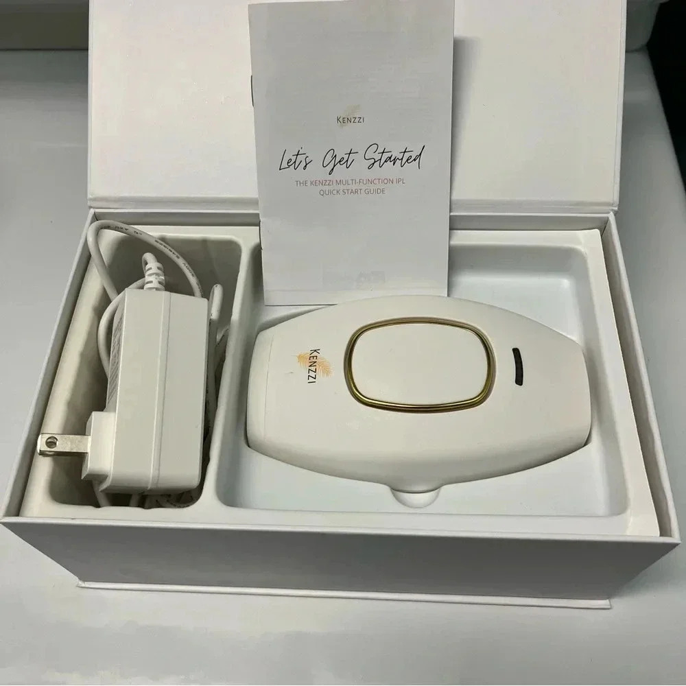 Kenzzi IPL Hair Removal Handset Device With Power Cord Tested Works